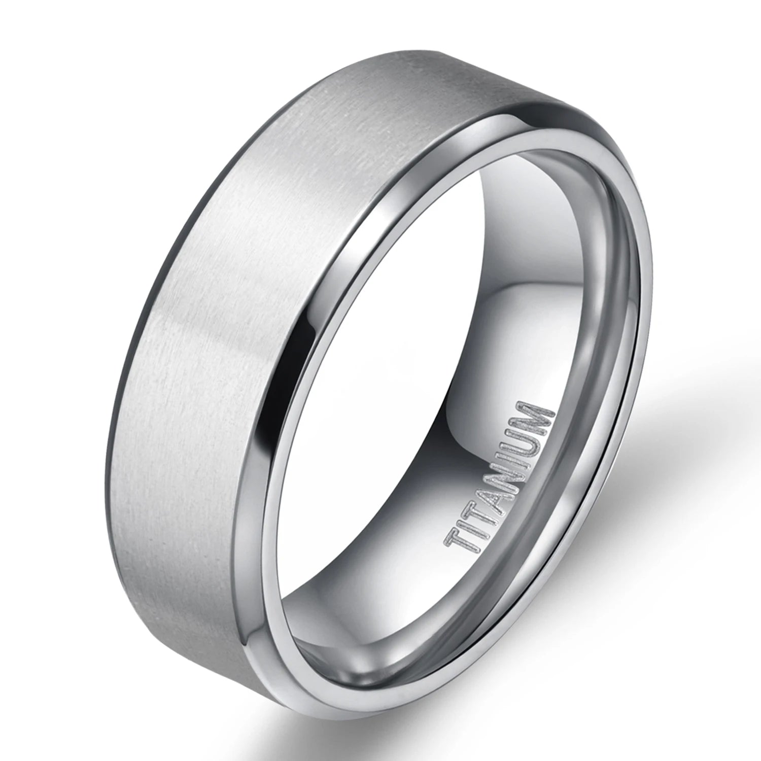 OAHLAN 4/6/8/10mm Band Silver Color Men's Brushed Titanium Rings for Men Women Couple Wedding Engagement Male Fashion Jewelry