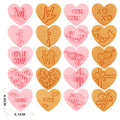 Saffron Hot New 10pcs Plastic Heart-Shaped Cookie Cutters Set for Handmade Valentines Day Cookies