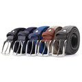 Custom Adjustable Canvas Waist Polyester Mens Casual Woven Golf Knitted Stretch Braided Elastic Belt Alloy Buckle 3.2cm Width