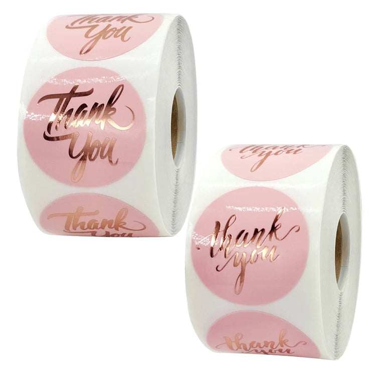 Custom Roll Printing OEM Holographic 7 - 12 Workdays Adhesive Label Sticker Paper Thank You Stickers with Logo Sheet Packaging