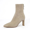 7.5CM/5.5CM Fashion Women's High Heel Ankle Boots Pointy Toe Thin Heel Boots Female Business Dress Office Evening Party Boots