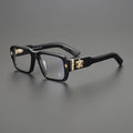 Decorative Optical Lenses With Custom Magnifying Trends Acetate Flat Rectangular Prescription Eyeglass Frame Glasses for Women