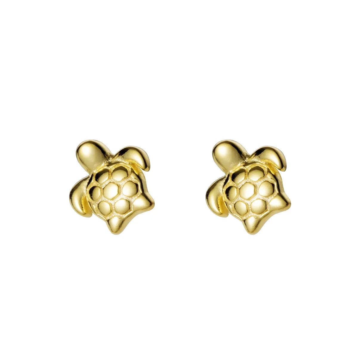 Fashion Minimalist Jewelry 925 Sterling Silver Small Earrings Simple Marine Animal Sea Turtle Gold Plated Stud Earrings Women