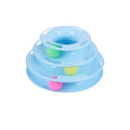 3 Tier Tower Rotating Track Roller Circle Moving Play Catching Ball Toys for Cats