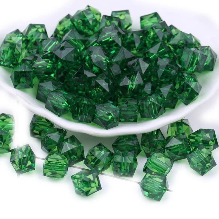 10mm Diamond Acrylic Rhinestone Beads Plastic Lucite Beads for Jewelry Making