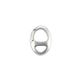 Bead Accessories Small Medium Large Oval Shaped Bead Clasp Oxidized 925 Silver Push Lock Hinged Clasp for Jewelry