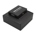 Custom Black Corrugated Mailer Shipping Boxes with UV Coating Mailing Apparel Packaging Paper Folder Boxes Sponge Liner Logo