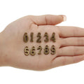 10pcs/set Antique Metal Charms 0-9 Number Alloy Pendant Charm Jewelry Making Memorial Day Jewelry Accessories S110