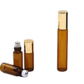 5 ml 10 ml Amber Frosted Essential Oil Perfume Glass Roller Bottle for Essential Oil