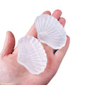 Natural Stone Carved Crystal Bowl White Selenite Shell Bowl Healing Stone Gypsum Bowl Ornament