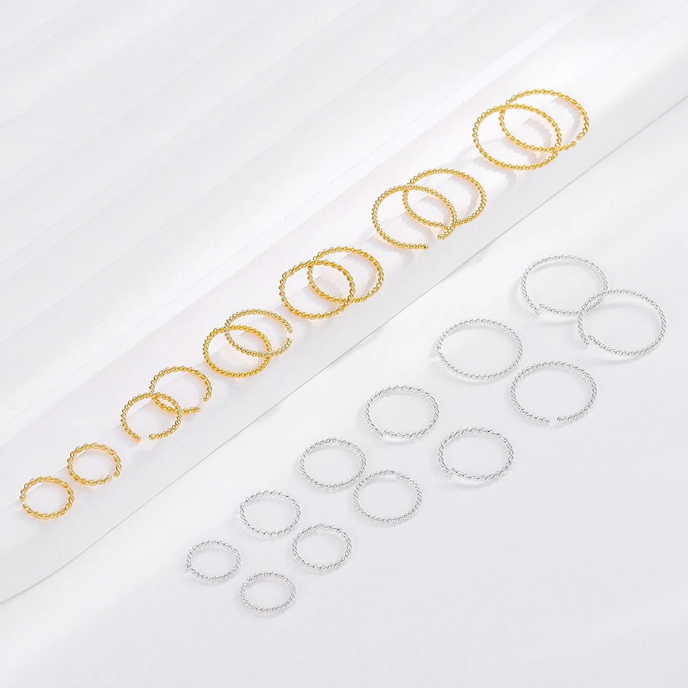 Low MOQ Customized 925 Sterling Silver Round Nose Ring Twisted Shaped Body Piercing Jewelry Minimalist Personality for Women Men