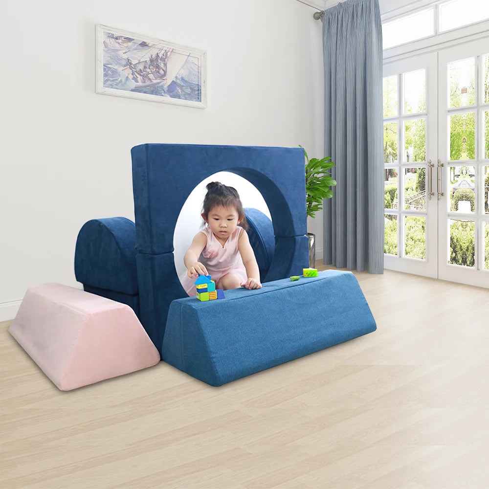 Cetipure Factory Living Room Anti-Slip Flexible Combination 5/8 Pieces Couch Foam Active Play Blocks/