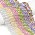 3x2mm Flat round Loose Spacer Beads Faceted Rondelle Zircon Abacus Beads for Jewelry Making DIY Made from Premium Stone Material