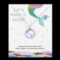 Summer Beach Jewelry Gift for Her Wedding Bridesmaid Gift Sand Dollar Mermaid Pendant Necklace for Women