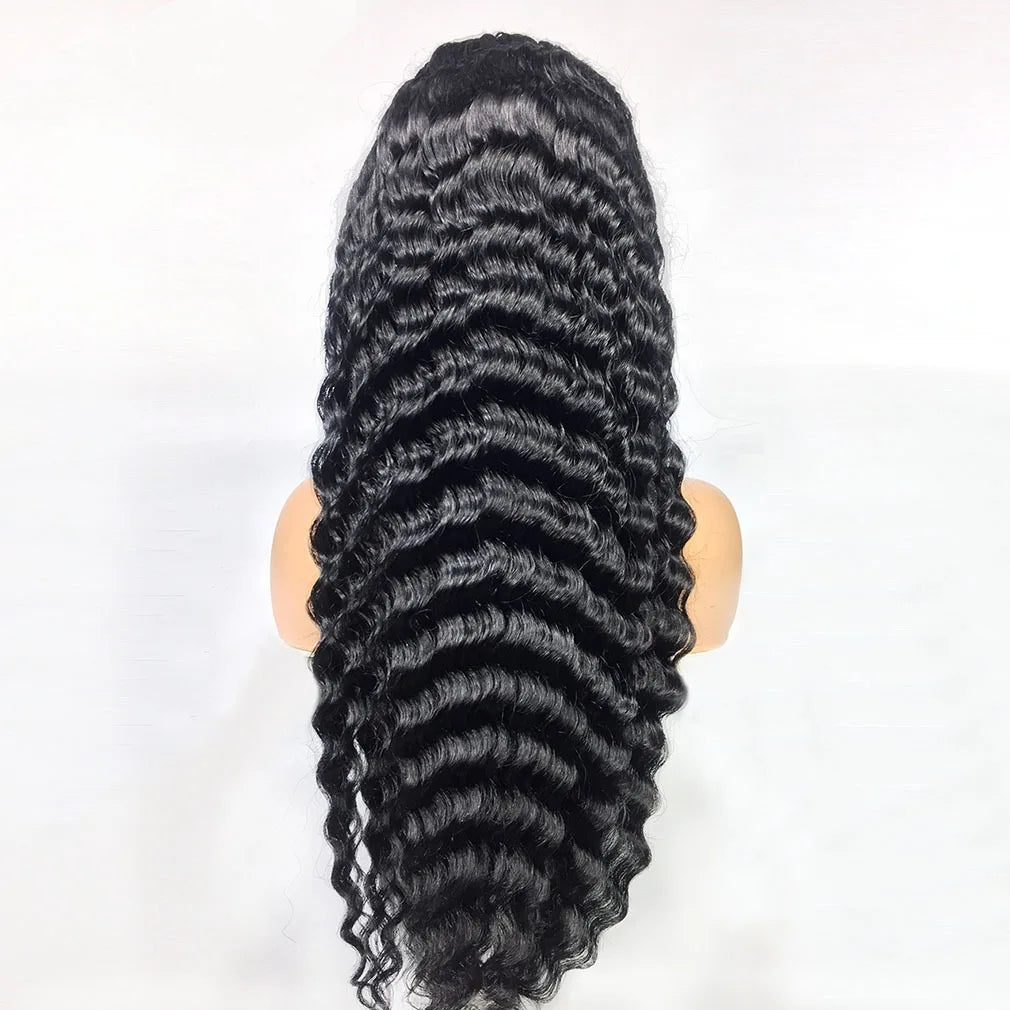 Wholesale Deep Wave Raw Vietnamese Hair Wigs 13x4 Full Lace Frontal Wigs for Black Women