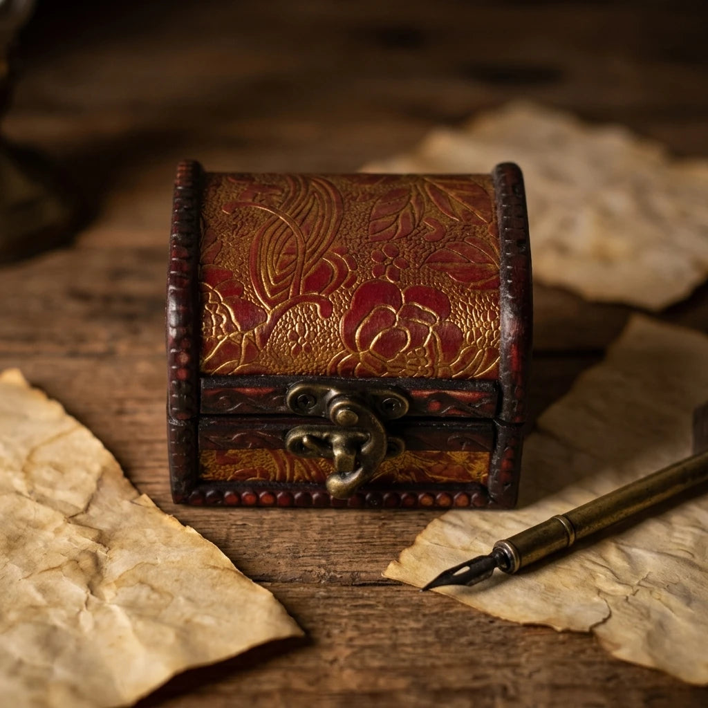 Wholesale Eco-Friendly Flower Design Wooden Jewelry Case with Custom Size Vintage Polished Finish Low MOQ Christmas Application