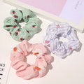 MIO Fashion Intestine Hair Ring Fresh Chiffon Fruit Printed High Elastic Rubber Band Ins Girl Head Rope