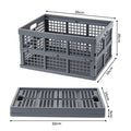 Ready to Ship Large Size 39L Heavy Duty Supermarket Fruit Vegetable Storage Basket Plastic Foldable Collapsible Crate