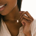 EManco Fashion 12 Star Sign Square Pendant Necklace Elegant Cute Gift Zodiac Stainless Steel Necklace 2021 Jewelry Women Gifts