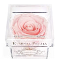 Transparent Plastic Acrylic Preserved Singe Flower Rose Box Lucite Rose Gift Box