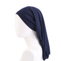 Wholesale Custom Logo Hair Accessories Single Layer High Elastic Band Long Satin Bonnet Sleeping Night Cap Chemo Cap for Women