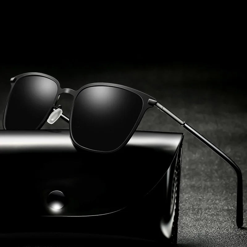 New Design Metal Oculos De Sol Man Retro Shades Sun Glasses Mirror Vintage Fashion Polarized Driving Sunglasses Male