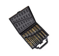 XMGT 99PCS Titanium Nitride Coated HSS Cobalt Drill Bit Set for Wood & Metal Working Hand Tools with Metal Box