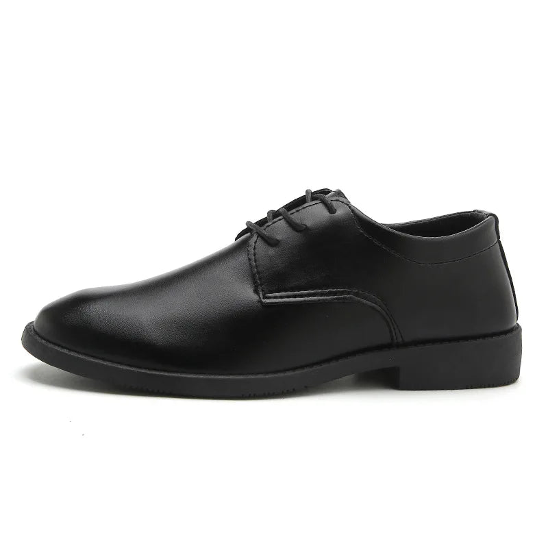 Affordable Office Increase Black PU Leather Wedding Custom Men Dress Shoe Low Moq