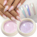 Nail Art 6 Colors Pearl Fine Glitter Nail Powder Mermaid Holographic Nail Magic Mirror Powder