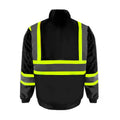 Custom logo Hi Vis Safety Bomber Jacket Class 2 Wholesale Construction Black Safety Jacket