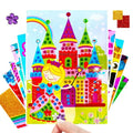R-01-12 Big Gem Stickers Kindergarten Educational Puzzle Toys Mosaic EVA Sticker for Kids