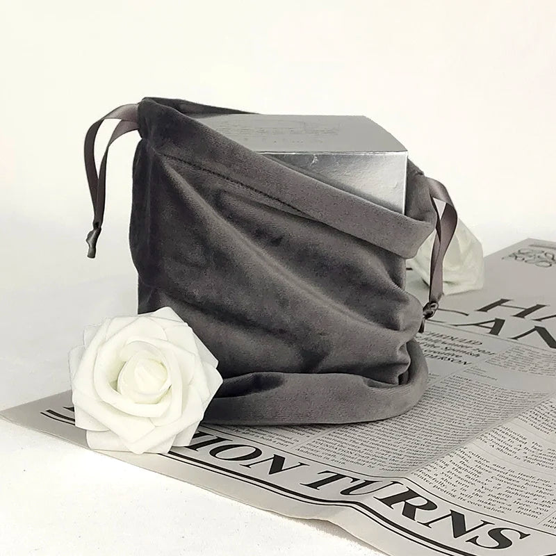 Custom Jewelry Gift Drawstring Dust Velvet Packaging Bag