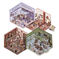 2024 Trend Products Cute Stationery Supplies 3d Effect Make a Shop Sticker Scene Diy Scrapbooking Supplies Art Craft
