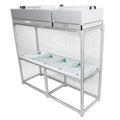 Custom Vertical Horizontal Portable Mini Desktop Workbench Laminar air Flow Hood Clean Cabinet with FFU Hepa H14 for Industry