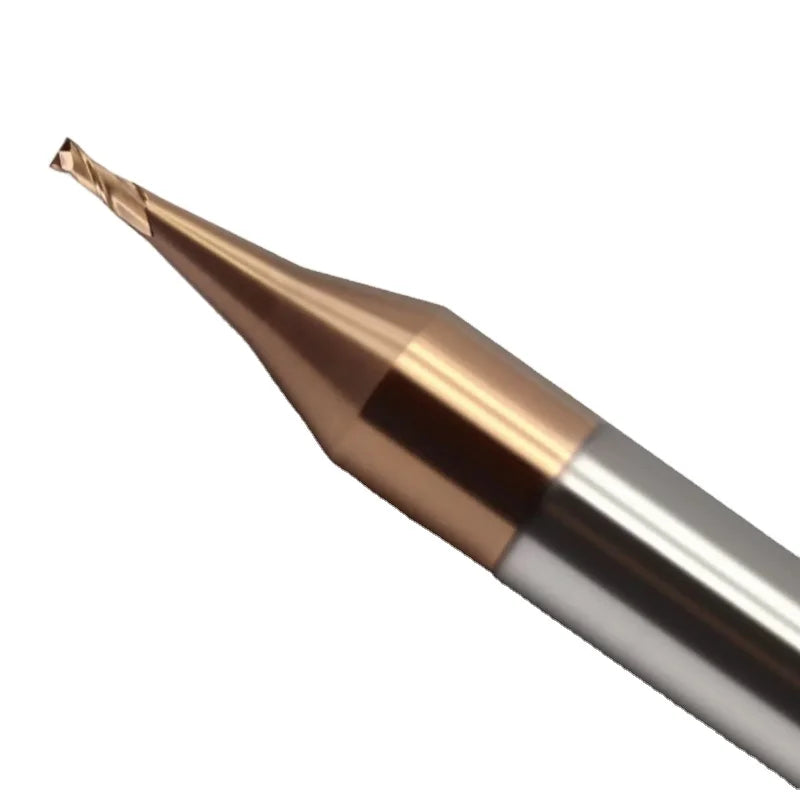 HRC55  Micro End Milling Cutter Carbide Microball Head 2-Groove NC Drill Bit 0.4mm 0.5mm CNC Controlling Mode 8mm OEM 6mm