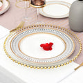 Nordic Modern With Gold Banquet Cookware Fruit Wedding Decoration Salad Glass Dish Plates Porcelain Dinner Set
