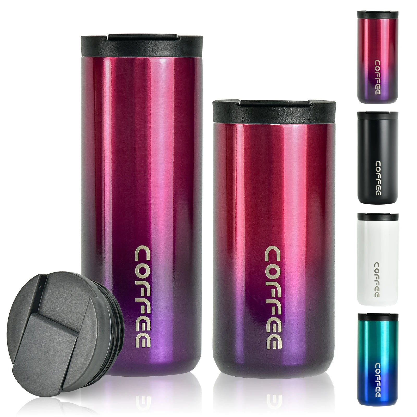 Luxury 304 Stainless Steel Flask Vacuum Thermos 420ml/550ml Hot Design Double Wall Travel Coffee Mug Cup Tumbler for Office Use