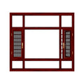 High Security Design Aluminum Casement Window Thermal Break Aluminum Glass Window with Burglar bar
