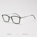 New Men Business Metal Eyeglasses Frame Square Flat Light Mirror Women Spectacle Glasses Frame Anti Blue Light Fashion Eyewear