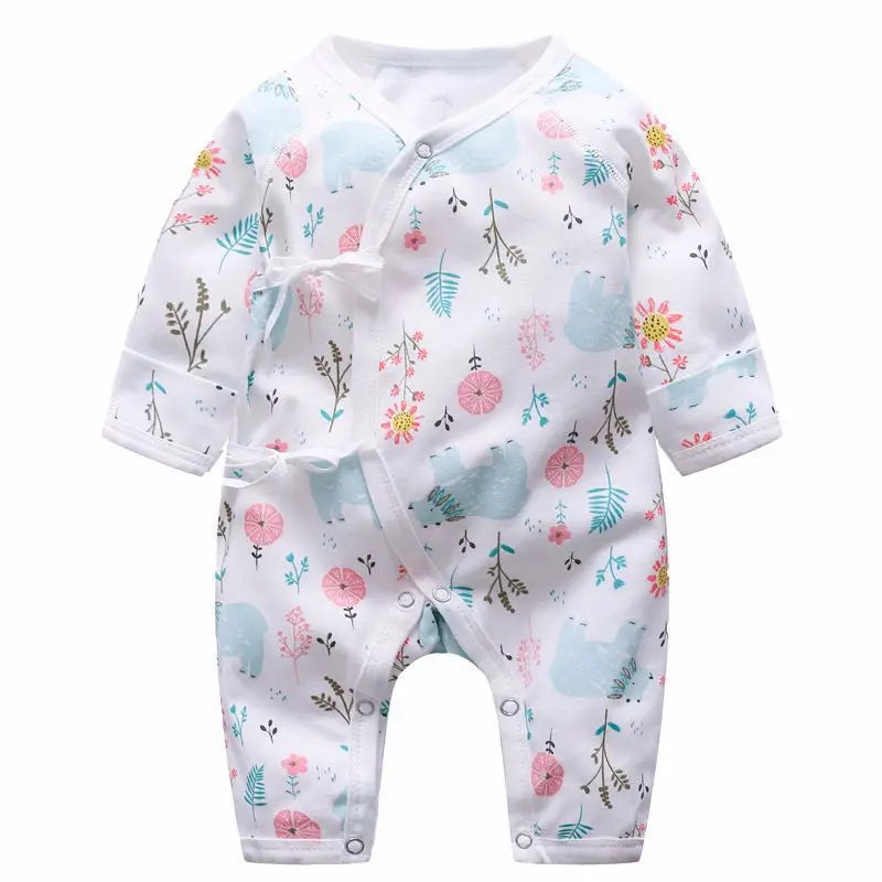 Wholesale High Quality Unisex Baby Romper Pajamas Organic 100% Cotton Knitted 3-24M