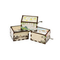 Factory Direct Custom Wholesale Hand Crank Wooden Music Box Polished Technique Holiday Gift
