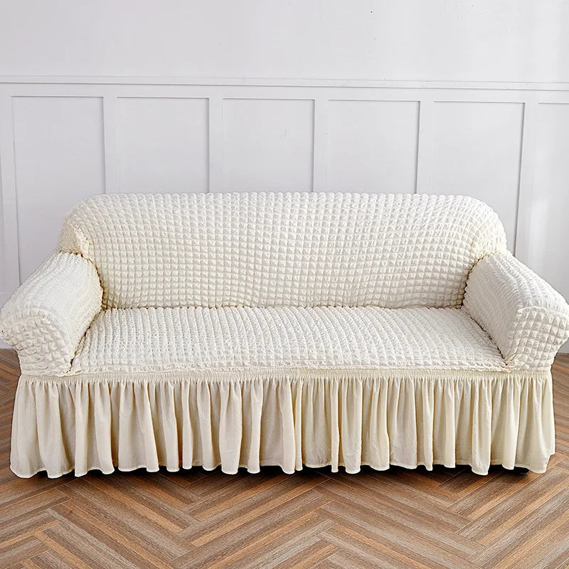 Beige Fashion Sofa Slipcover Universal Living Room Stretch Sofa Protector Pet Anti-dirty Sofa Cover Home Decoration