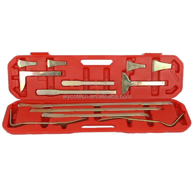 Set of Car Panel Beating Repair Tools with Lever & Separation Tool OEM Customizable Packaged in Hard Case