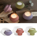 Early Riser Resin-striped lantern geometric jar candle holder aromatherapy candle cup silicone mold