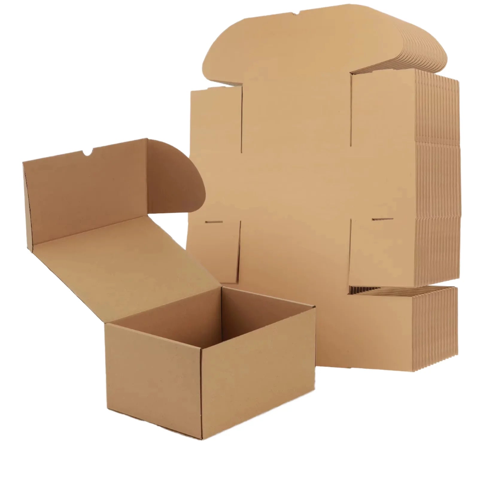 Promotion Cheap LOW MOQ Ready to Ship Kraft Shipping Box  Hard Material Corrugated Mailer Boxes