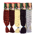 LW-54QT Wholesale Hot Water Setting 165g 82inch Ombre Jumbo Braid Hair Synthetic Braiding Hair