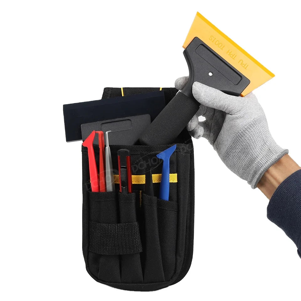 DCHOA Oxford Cloth Tool Bag Multi Pocket Window Tinting Film Wrapping Car Detailing Bags