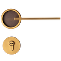Luxury Design Door Knob Yellow Bronze Bathroom Knob High Standard Interior Door Lock Set