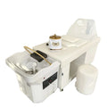 Hottest 60L Water Tank Hair Washing Table Head Therapy Portable Sink White Shampoo Massage Bed Steamer for Beauty Bed Spa