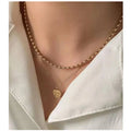Joolim Jewelry 18K Gold Plated Beads Choker  Stainless Steel Necklace Jewelry Wholesale